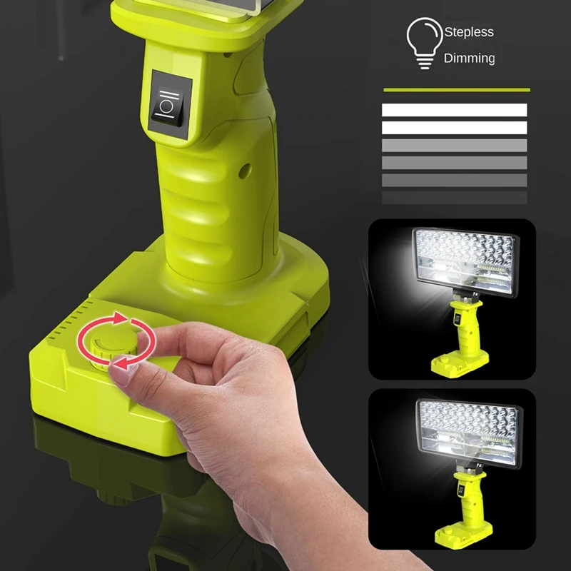 Hot Sale Car LED Alarm Work Light Flashlight Searchlight Torch Spotlight Camping Lamp For 18V Lithium Battery P108 PBP005 P117