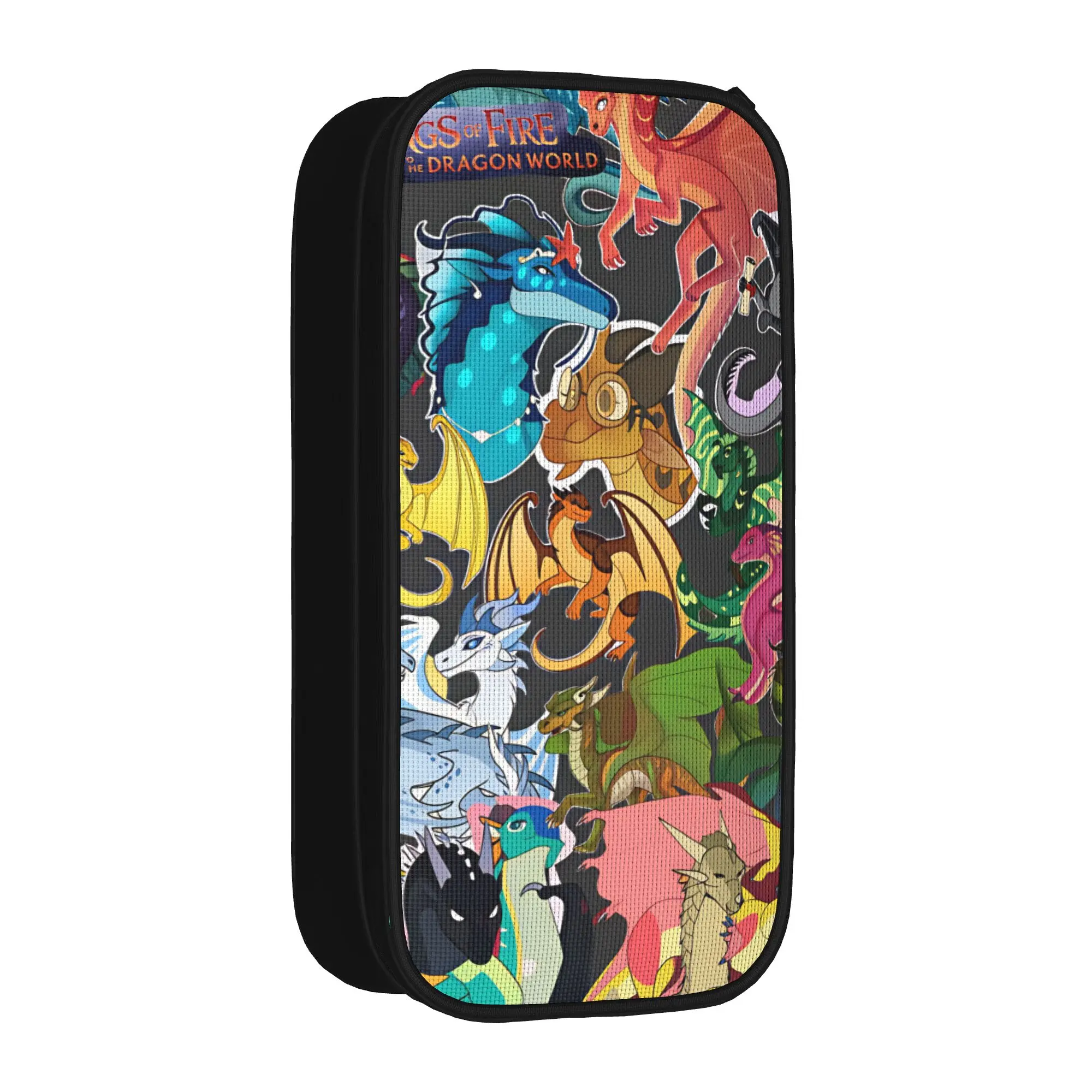 Wing Of Fire dragons Pencil Case  College Pencil Pouch Students Zipper Kawaii School Pencil Cases Graphic Stationery