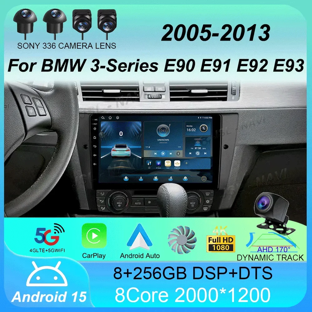 

Android 15 For BMW 3-Series E90 E91 E92 E93 2005 - 2013 Car Radio Multimedia Video Player Navigation GPS No 2din 2 din dvd