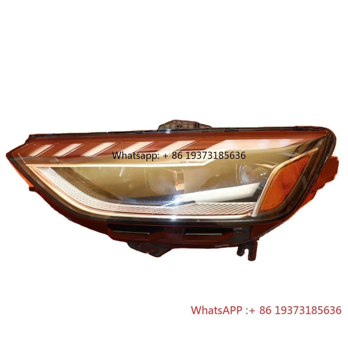 FOR Audi A4 S4 Left Driver Headlight 2020 2021 2022 2023 2024 LED 12V New Black 6000K 4000 Lm Long Expiration 8W0941035G