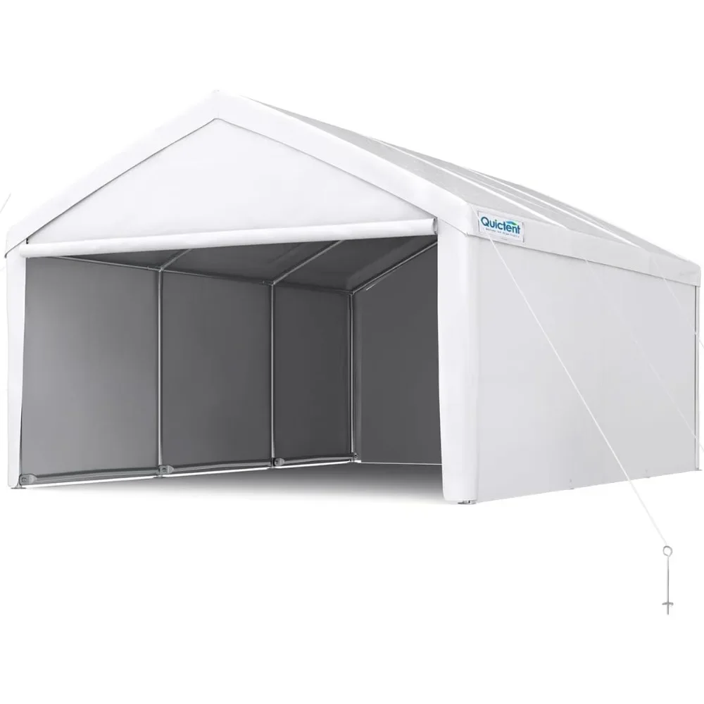 

13'X20' Heavy Duty Carport with Removable Sidewalls Reinforced Car Canopy Garage Outdoor Boat Shelter