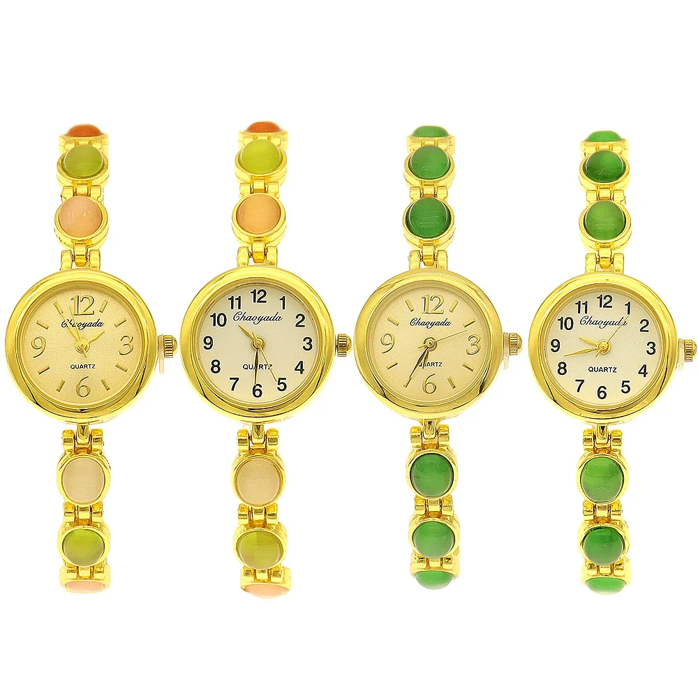 4PCS Luxury Women Ladies Wristwatch Elegant Bracelet for Women's Bracelet Women Hand Clock Gifts Colorful