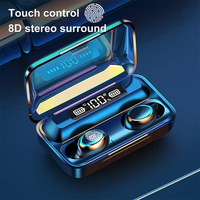 2025 TWS F9 Wireless Bluetooth Headset 5.0 Earphones Bluetooth Headphones with Mic Earbuds 3500mAh Charger Box LED Display Fone