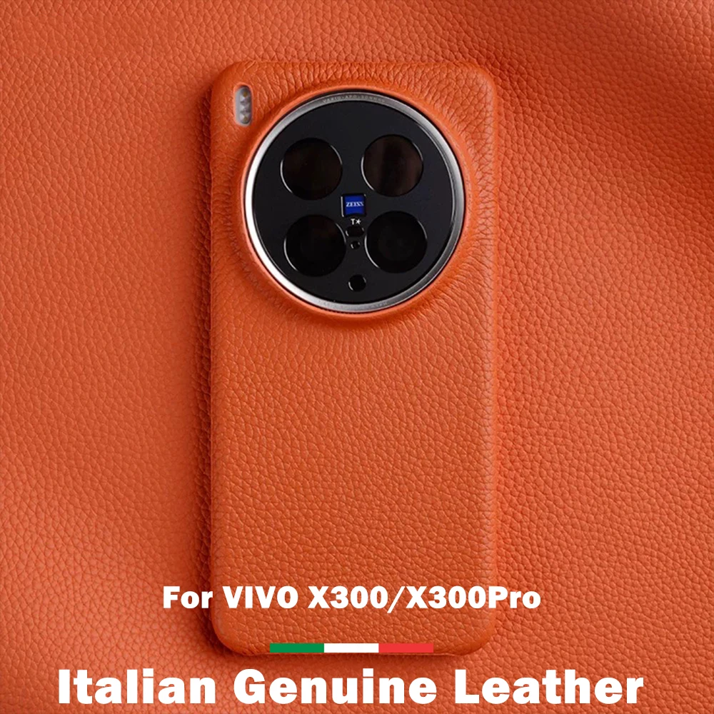 

Чехол Melkco из 100% натуральной воловьей кожи для Vivo X300 Pro, жесткий чехол из натуральной кожи с микрофиброй внутри