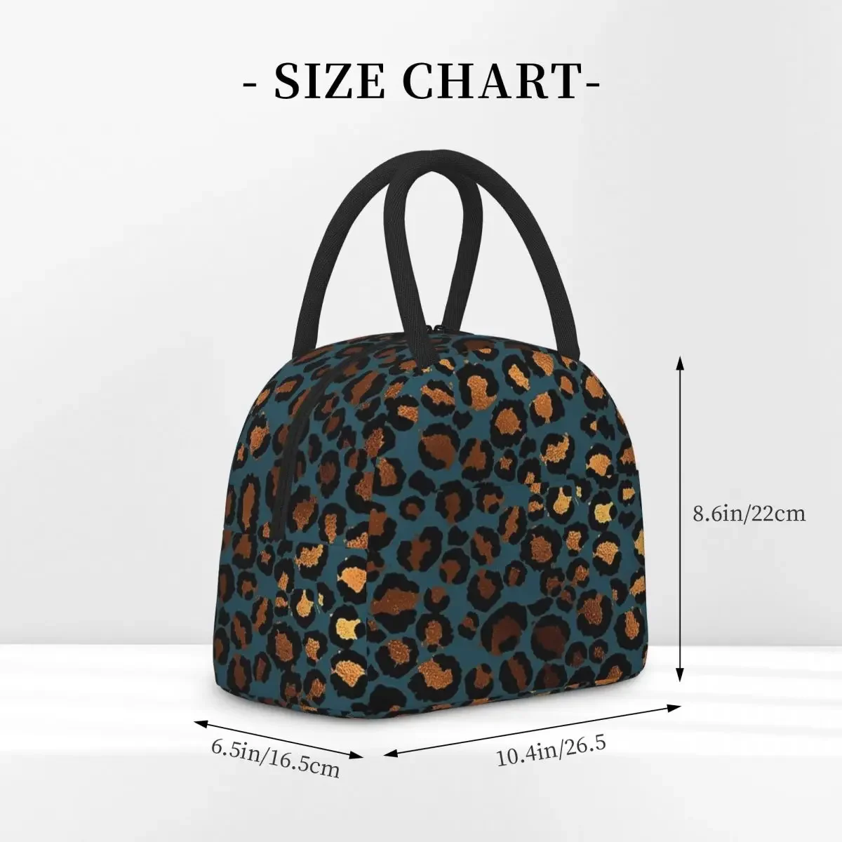 Cheetah Print Leopard Print Insulated Lunch Bag for Women Children Portable Food Boxes Thermal Lunch Box Tote
