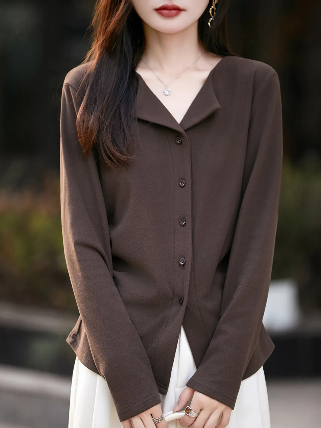 Fashionable Double-Sided Fleece Soft Warm Base Layer Shirt Design Sensation Inner Wear Women's Knitted Top Winter Collection