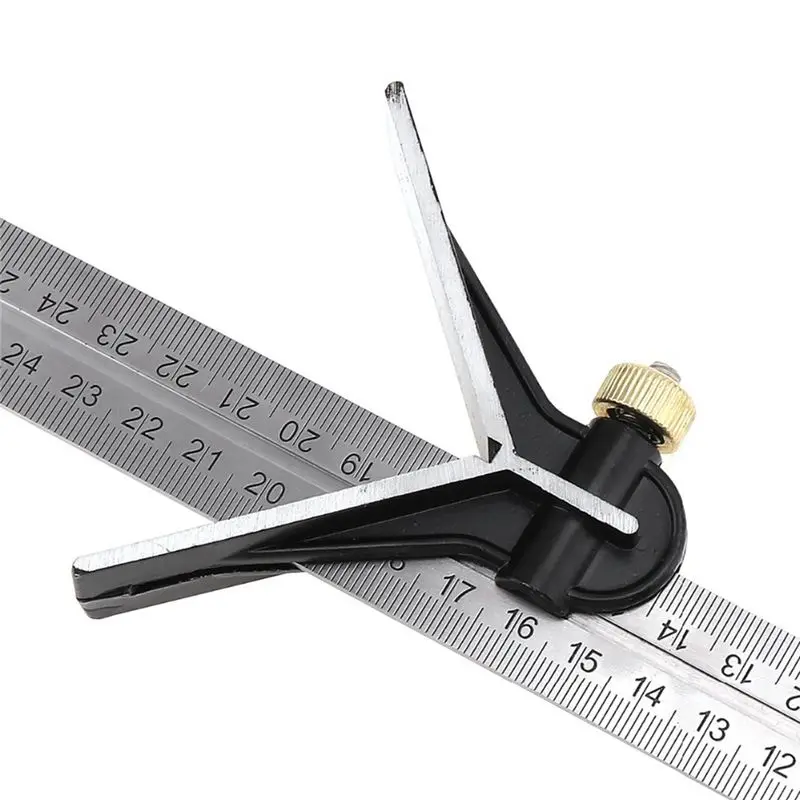 Stock Quantity 3 In 1 300 Mm Measuring Ruler Protractor Tools Multi Combination Square Angle Finder