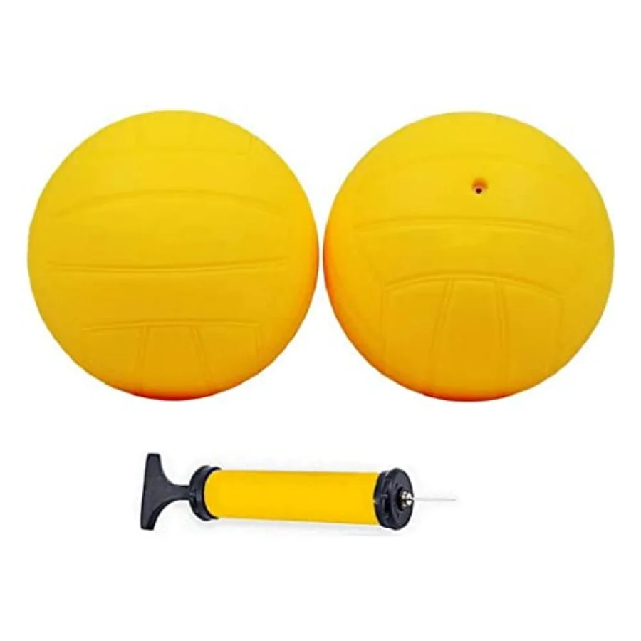 

Spike Replacement Balls Spike Roundnet Game Balls Strong Bounce Extra Ball 3.5-inch Yellow Rubber Ball Water Pool Lawn Beach Vo