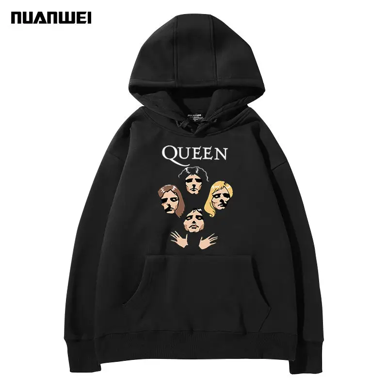 Rock Queen Queen Hooded Sweater New Versatile Autumn and Winter Trend Versatile Men\'s and Women\'s Same Top