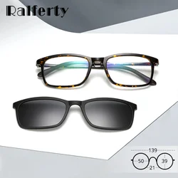 Occhiali da sole polarizzati Ralferty uomo donna 5 In 1 Clip magnetica su occhiali TR90 montature per occhiali Clip magnetiche