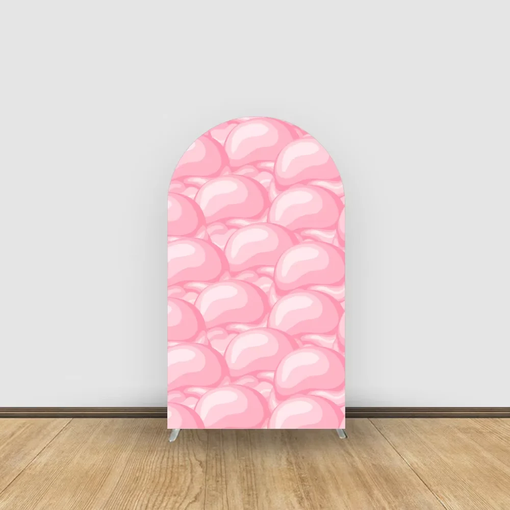 Mehofond-telón de fondo con arco de helado rosa, cubierta para fiesta de cumpleaños de niñas, decoración para Baby Shower, fondo Chiara de 2 lados