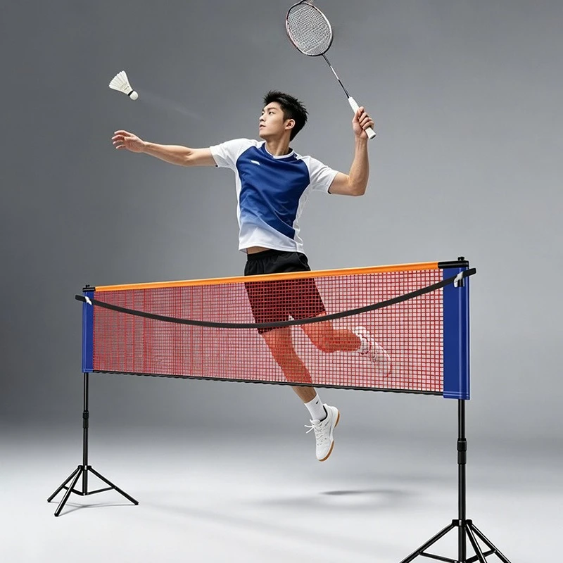 

Adjustable Height Badminton Grid Foldable Beginner Badminton Net Stable Durable Shuttlecock Nets Portable Sports Equipments