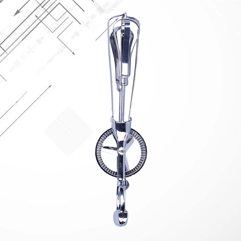 

Egg Cooking Gadget Kitchen Mixer Blender Silver Beater Whisk Hand Crank Beaters