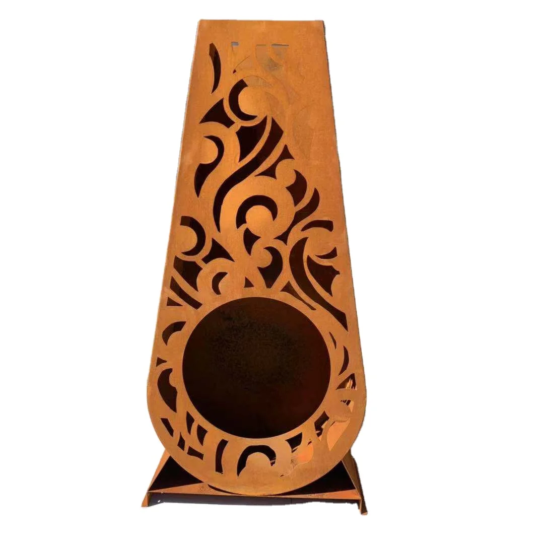 Modern Outdoor Free-standing Wood Burning Pellet Stove