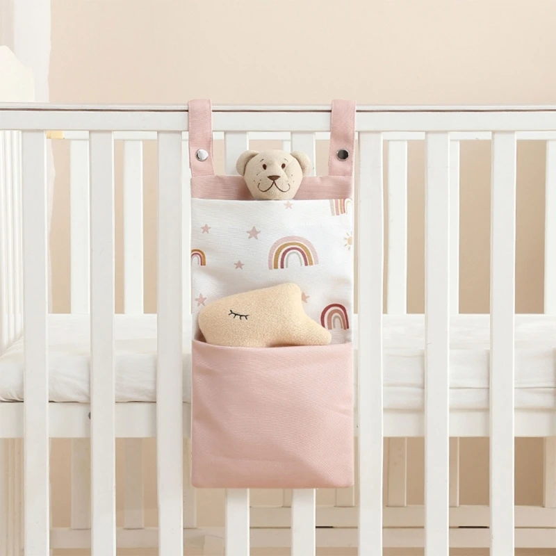 Baby-Bett-Windel-Aufbewahrungstasche für Neugeborene, zum Aufhängen Bett, Spielzeug-Tücher-Organizer