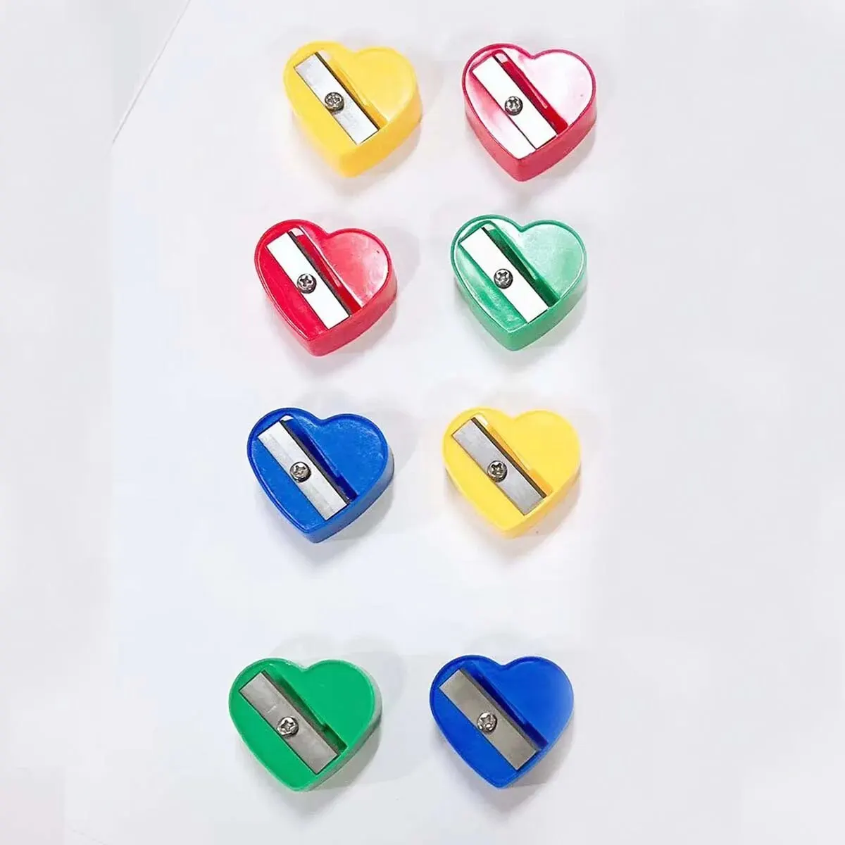 4pcs Pencil Sharpener Cartoon Mini Heart Pencil Sharpener Pencil Sharpener for Elementary School Students