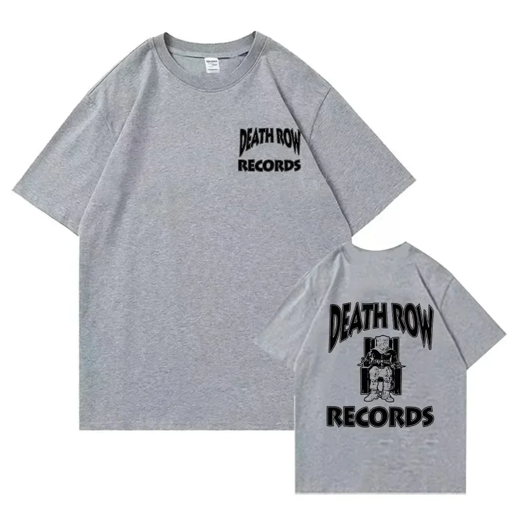 Death Row Records Dr Dre Tupac T-Shirt Vintage Fitness T-shirt Streetwear Casual O-Neck Tee Shirt Hip Hop Tshirts Men Unisex Top