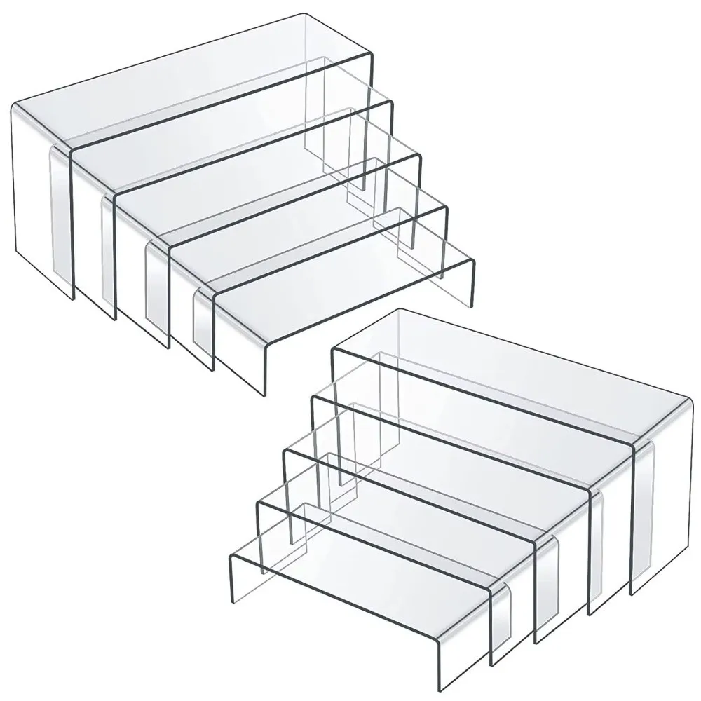Transparent Acrylic Acrylic Display Stand Space Saving Minimalist Style Doll Display Stand Multi-Purpose Stackable Structure