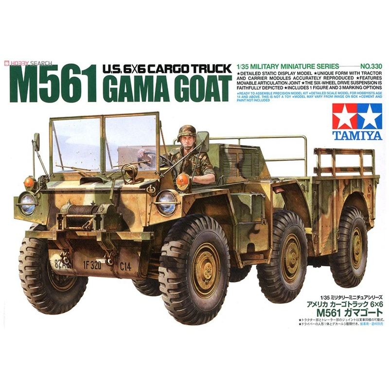 static assembled model Tamiya-35330  1/35 scale For American 6X6 goat off-road truck M561 model kit