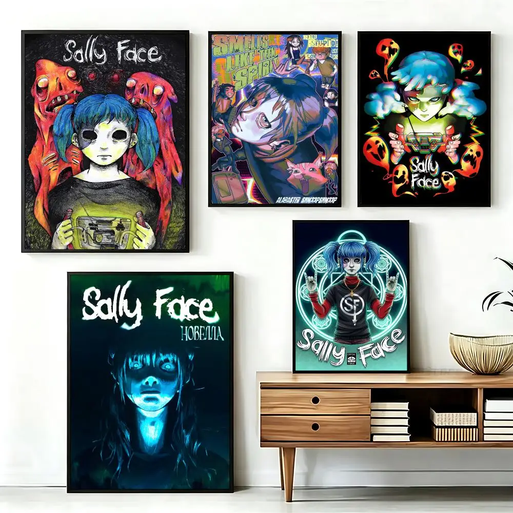game Sally Face Poster  Poster HD Printing Fresh and Nordic Home Decor Wall Art for the Living Rooms Hallways Gift Giving