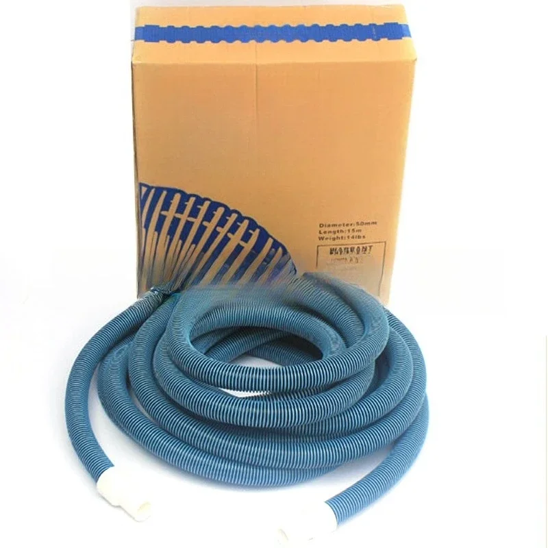 

15 meters double-layer swimming pool sewage suction pipe, thickened pipe, interface size 1.5 inches, swimming pool water pipe s