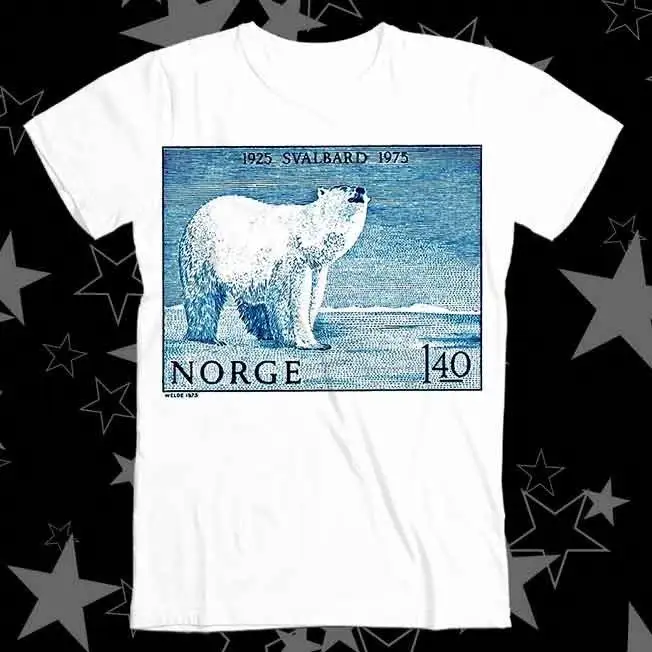 1975 Norway Svalbard Polar Bear Postage Stamp Best Seller Top T Shirt 551