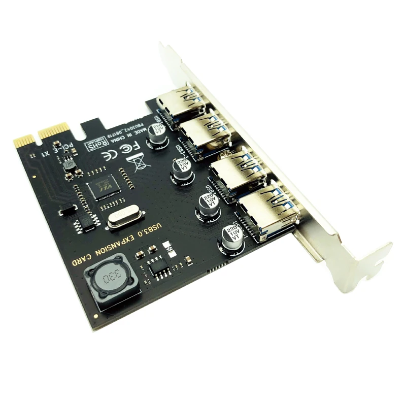 4 Port USB 3.0 PCI-E Expansion Card PCI Express PCIe USB 3.0 HUB Adapter 4-Port USB3.0 Controller USB 3 0 PCI e PCIe Express 1X