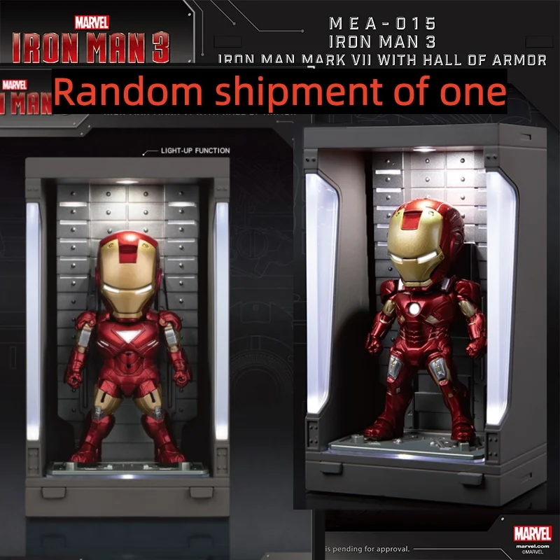 Marvel Blind Box Marvel Figures Avengers Iron Man 3 Armor Garage - Iron Man Mk6 Décoration de bureau tendance Cadeau de collection pour les fans de Marvel Cadeau d'anniversaire pour petit ami/petite amie