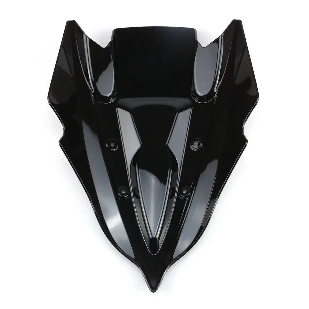 Motorcycle Black Double Bubble Windscreen Windshield Screen ABS Shield Fit For Kawasaki Z250 Z300 2013-2018