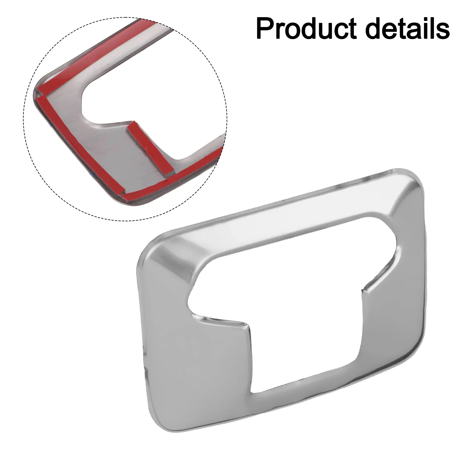 Auto Interior Styling Accessories As Shown In The Figure Electronic Brake Trim ABS Chrome Material Easy Installation