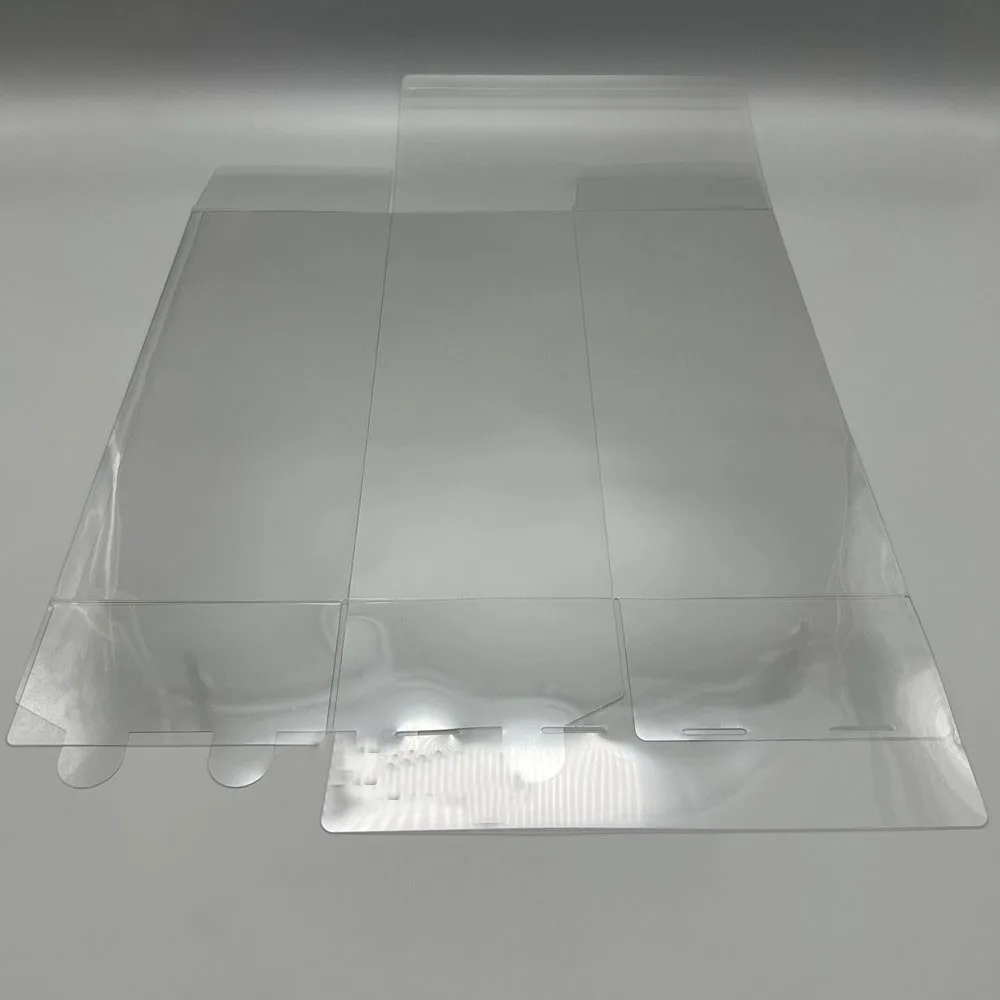 Caja de plástico PET transparente para consola de juegos Dreamcast DC, cubierta de almacenamiento de protección