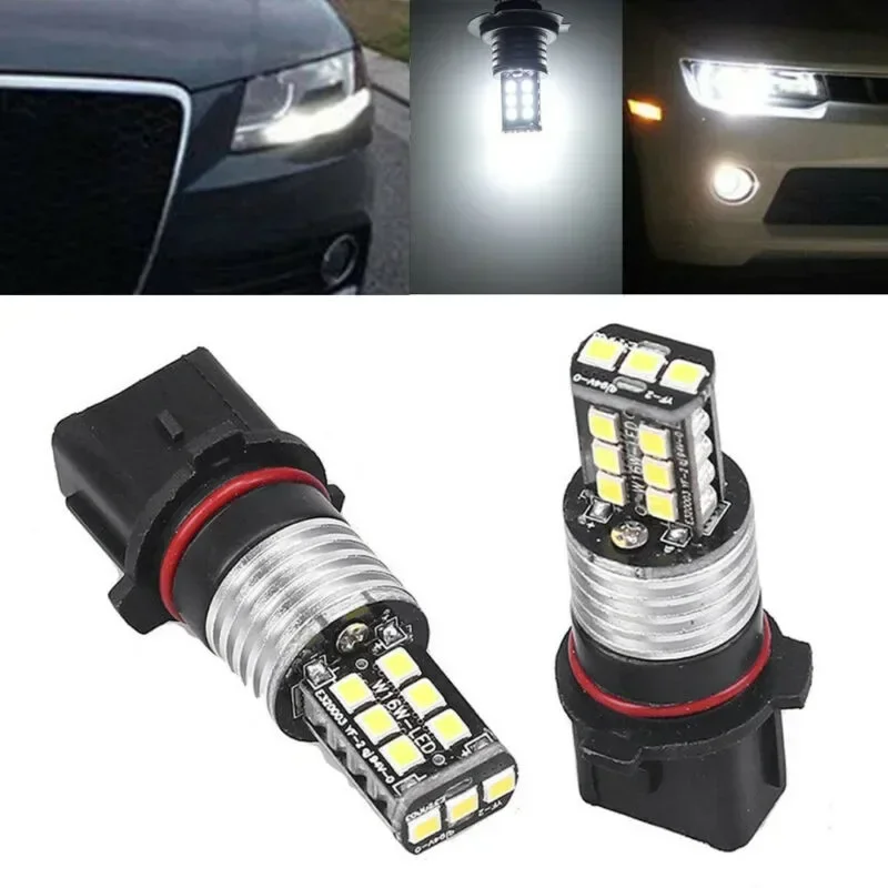 

2pcs Canbus P13W LED Bulbs Daytime Running Light DRL Driving Fog Lamp DC12V 6000K White Signal Lamp Car Accessories