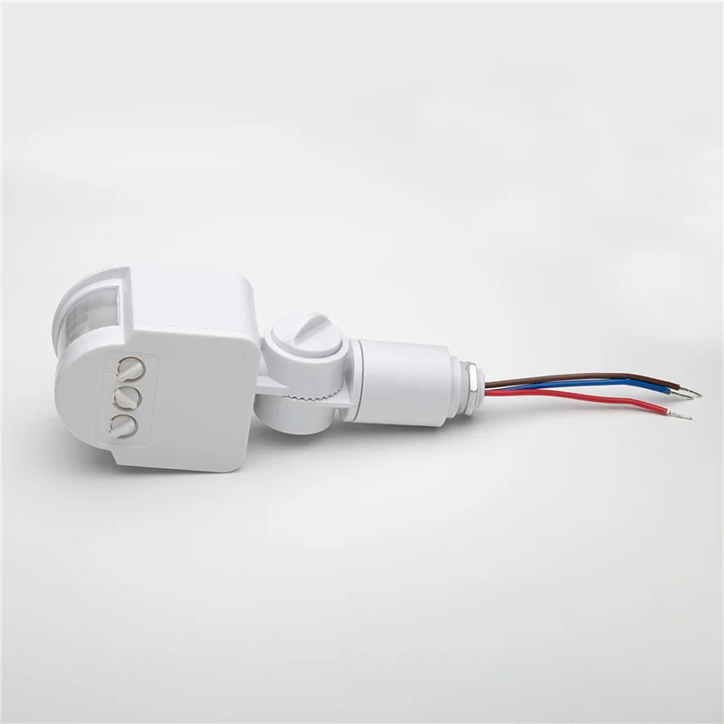 

AT44-2X Светодиодный датчик движения, переключатель PIR, инфракрасный детектор, автоматический детектор движения, автоматическое включение и выключение, открытый, 12 В постоянного тока, белый