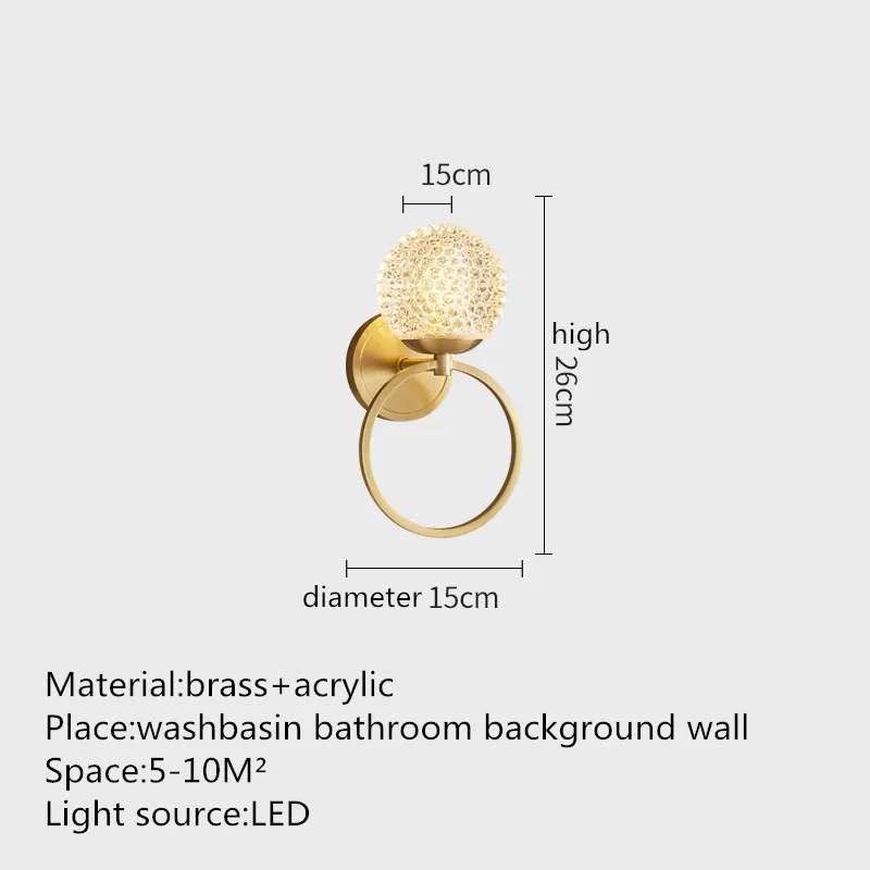 SOFITY โมเดิร์นโคมไฟติดผนังทองเหลือง LED ในร่มโคมไฟเรียบง่ายและ Chic Creative Decor สําหรับห้องนอนหน้าแรกข้างเตียง