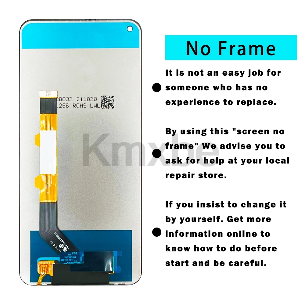 6.53\'\' LCD For Xiaomi Redmi Note 9T M2007J22G J22 Display Touch Screen Digitizer Assembly With Frame For Redmi Note 9 5G LCD