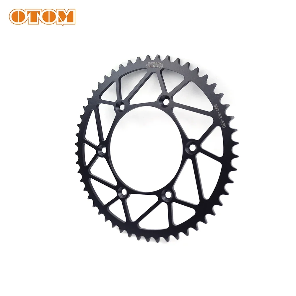 OTOM Motorcycle Rear Sprocket 520 Chain 51T 52T Carbon Steel Back Sprocket Cog For KTM HUSQVARNA GASGAS SXF EXC XCW SMR TC FC TE