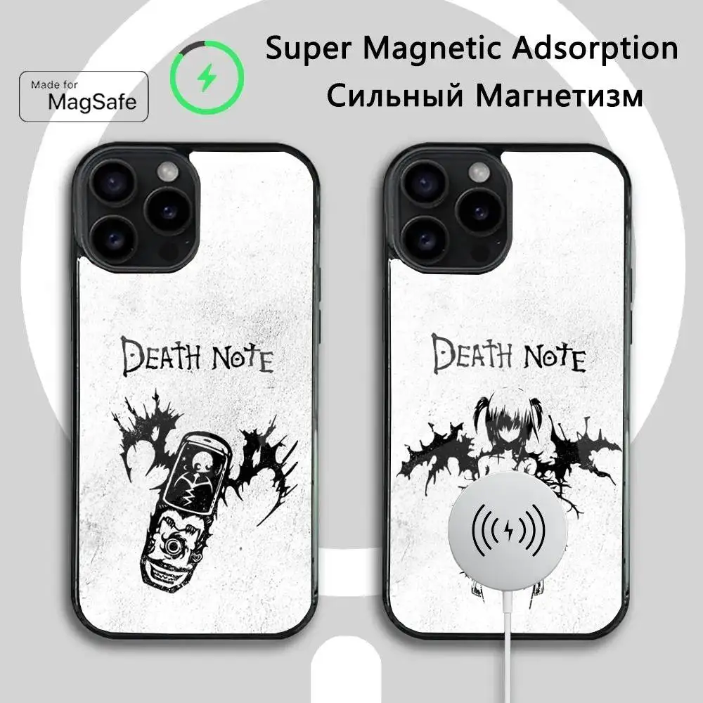 

D-Death-S N-Note Phone Case For iPhone 16 15 14 13 12 11 Plus,Pro,Max Mini Magsafe Magnetic Wireless Charging
