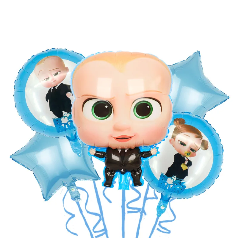 Disney Cartoon The Boss Baby Series per bambini Compleanno Decorazione per feste a tema Forniture Set di palloncini in pellicola di alluminio