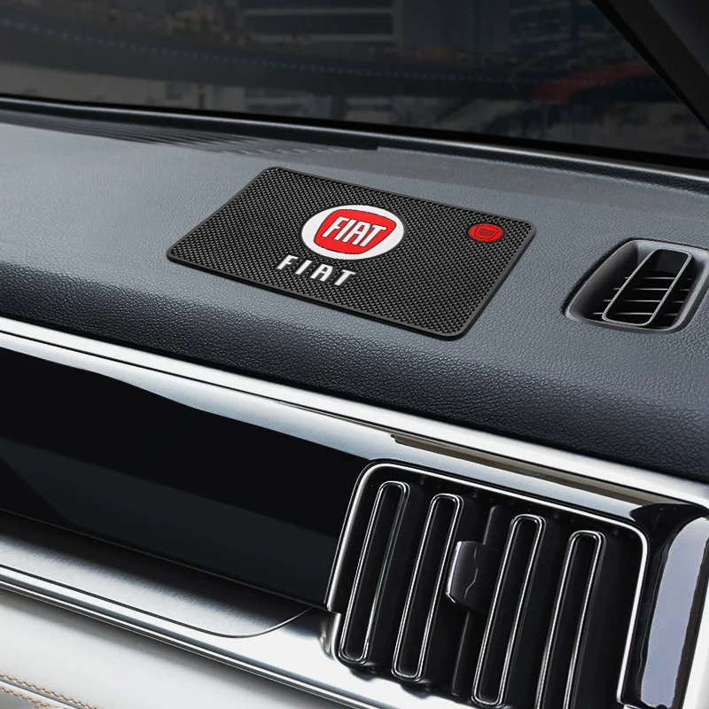 1 قطعة ثلاثية الأبعاد للسيارة سجادة ضد الإنزلاق الداخلية لوحة القيادة الهاتف سيليكون المضادة للانزلاق وسادة التصميم اكسسوارات لشركة فيات 500 أبارث Ducato 500X #5