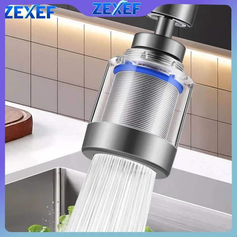 

ZEXEF 316 Stainless Steel Faucet Filter Element Remove Chlorine Heavy Metals Filtered Showers Head Filter 360° Swivel Filter