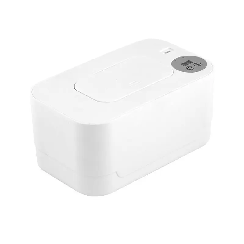 A71P USB Baby Wipe Warmer Reusable Thermostat Prevent Dry Portable Baby Wipes Dispenser Warmer for Home Baby Nursery White