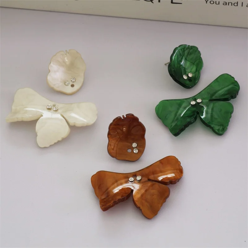 

MIn order 20pcs/lot color print cartoon flowers shape acrylic beads diy jewelry garment earrings pendant accessory