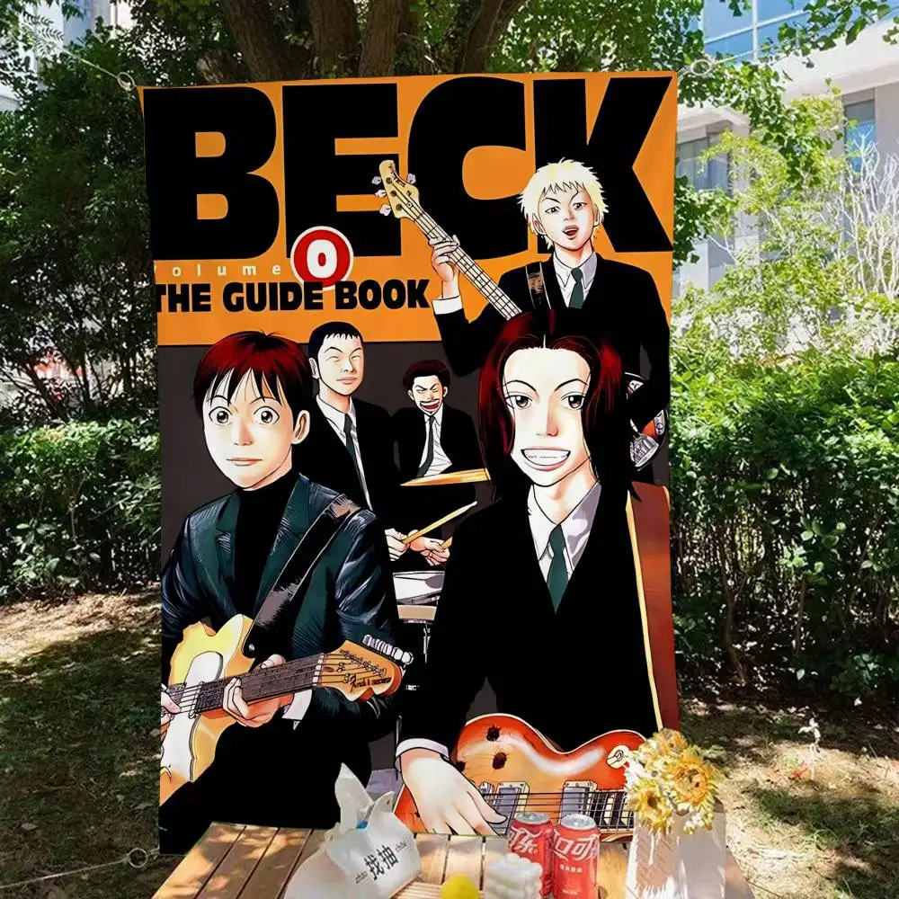 Anime B-BECK M-Mongolian Chop Squad High End Quality Banner Printing Artistic Atmosphere Style Camping Flag