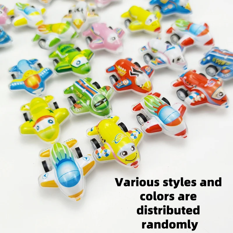 Cartoon-Flugzeug-Spielzeug für Kinder mit Rückkehrfunktion und Launcher, niedliches Flugzeugmodell, Spielzeit-Spaß für Kinder