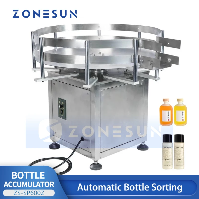 

ZONESUN ZS-SP600Z Desktop Automatic Rotary Round Plastic Bottle Collecting Sorting Turntable Packaging Machine Production Line