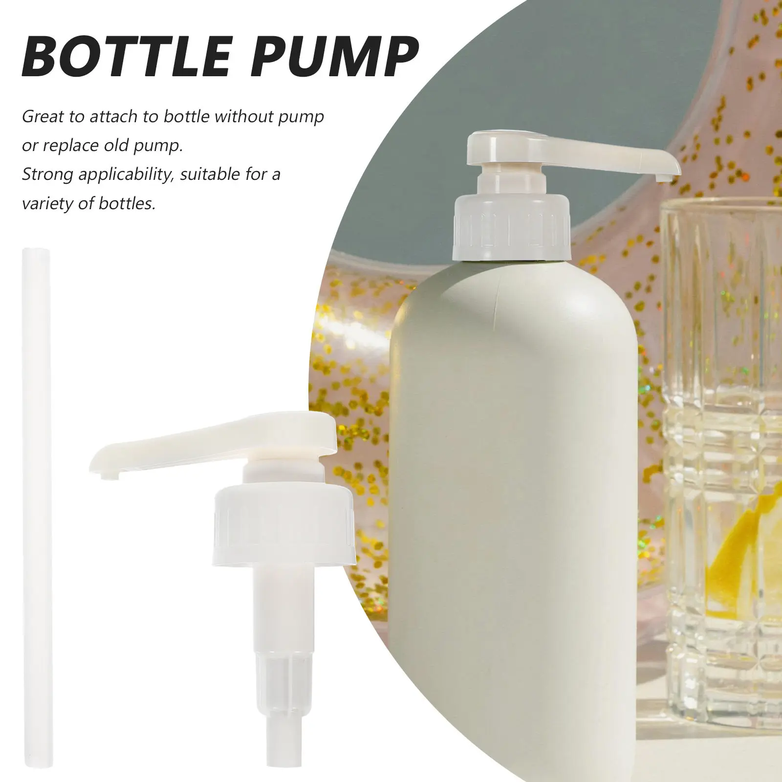 Universal Syrup Bottle Pump Replacement Pump for Coffee Syrup Drink Flavoring Liquid Dispensing Easy Install Long Tube view 3