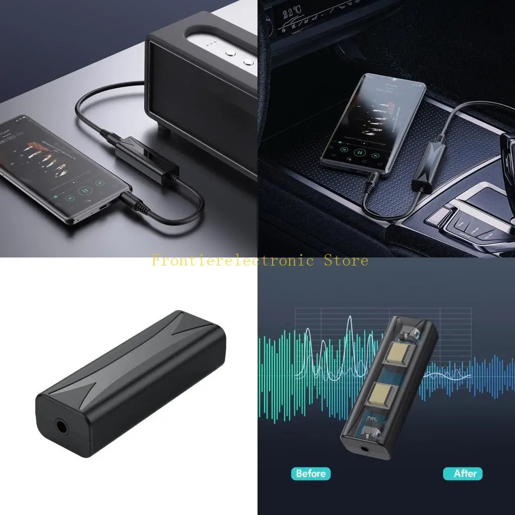 

G8DB Универсальный аудиошумовой фильтр 3,5 мм, изолятор шума контура заземления, улучшение качества звука в стереосистеме