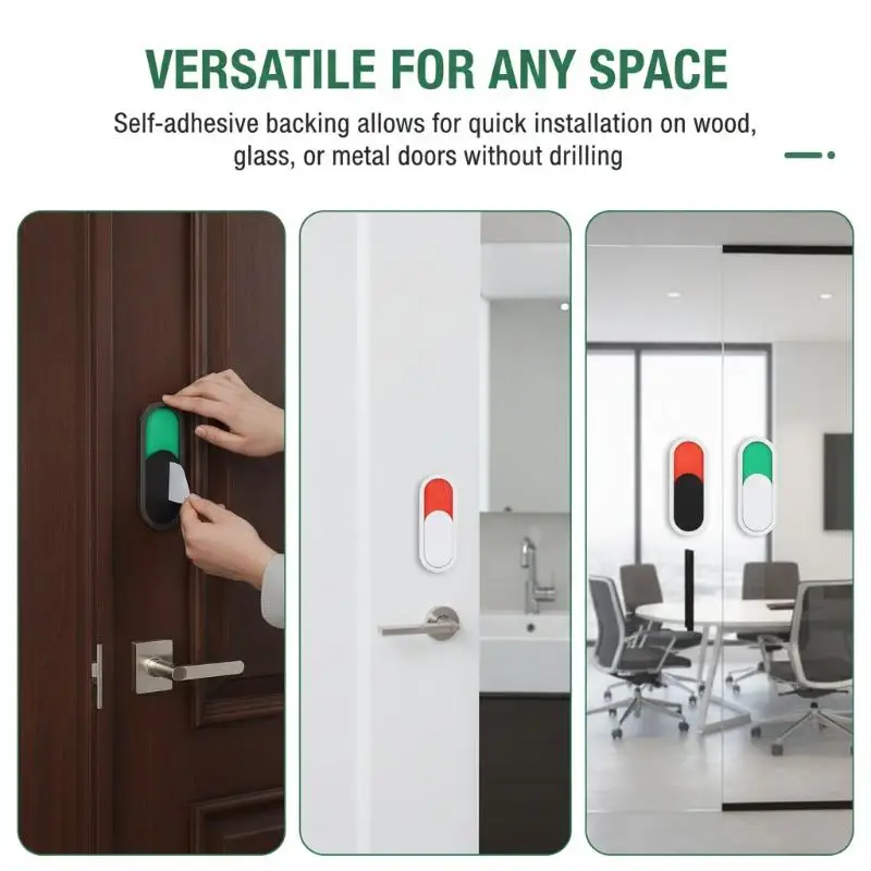 1Pcs Do Not Disturb Sign Room Available Or Notfor Door Privacy Sign Vacant Occupied Sign For Home Office Restroom Conference