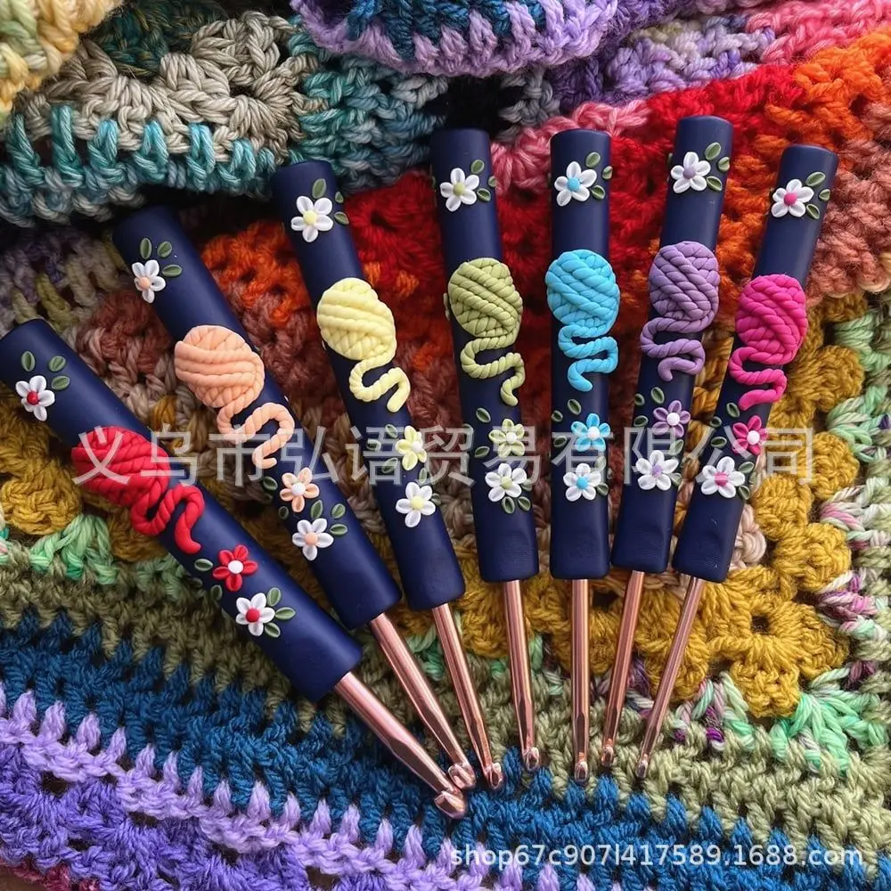 

Resin crochet knitting creative colorful dwarf crochet