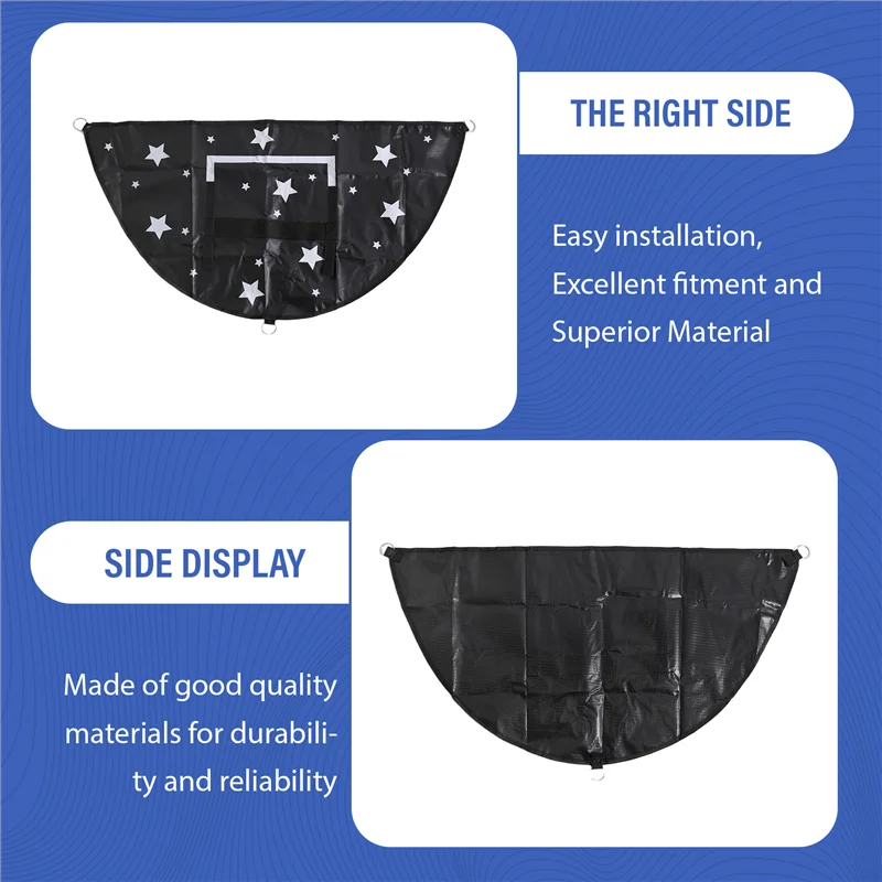 B93B-Trampolino Set canestro da basket Mini canestro da basket per bambini Accessorio da basket con protezione solare impermeabile